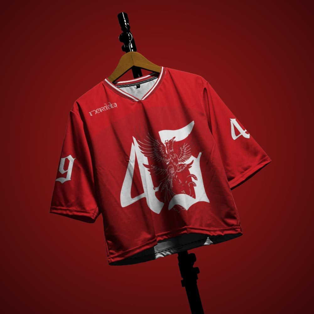 GAMEPLANE - Kaos Jersey Boxy Vintage HUT RI-80 ART 2 Oversize Unisex Custom Full Printing