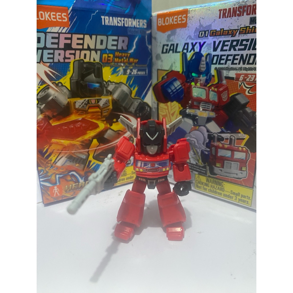 BLOKEES TRANSFORMERS DEFENDER VERSION 02 INFERNO (PIN/ KARTU ADA)