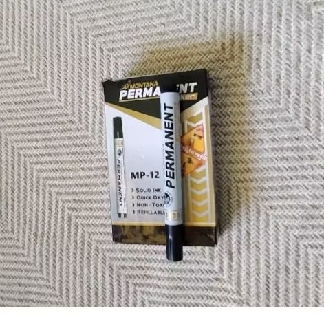 

Spidol permanent warna hitam/pcs