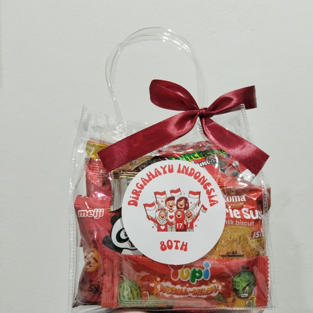 

Bingkisan Snack Kemerdekaan - Snack 17 Agustus - Hadiah Lomba Kemerdekaan