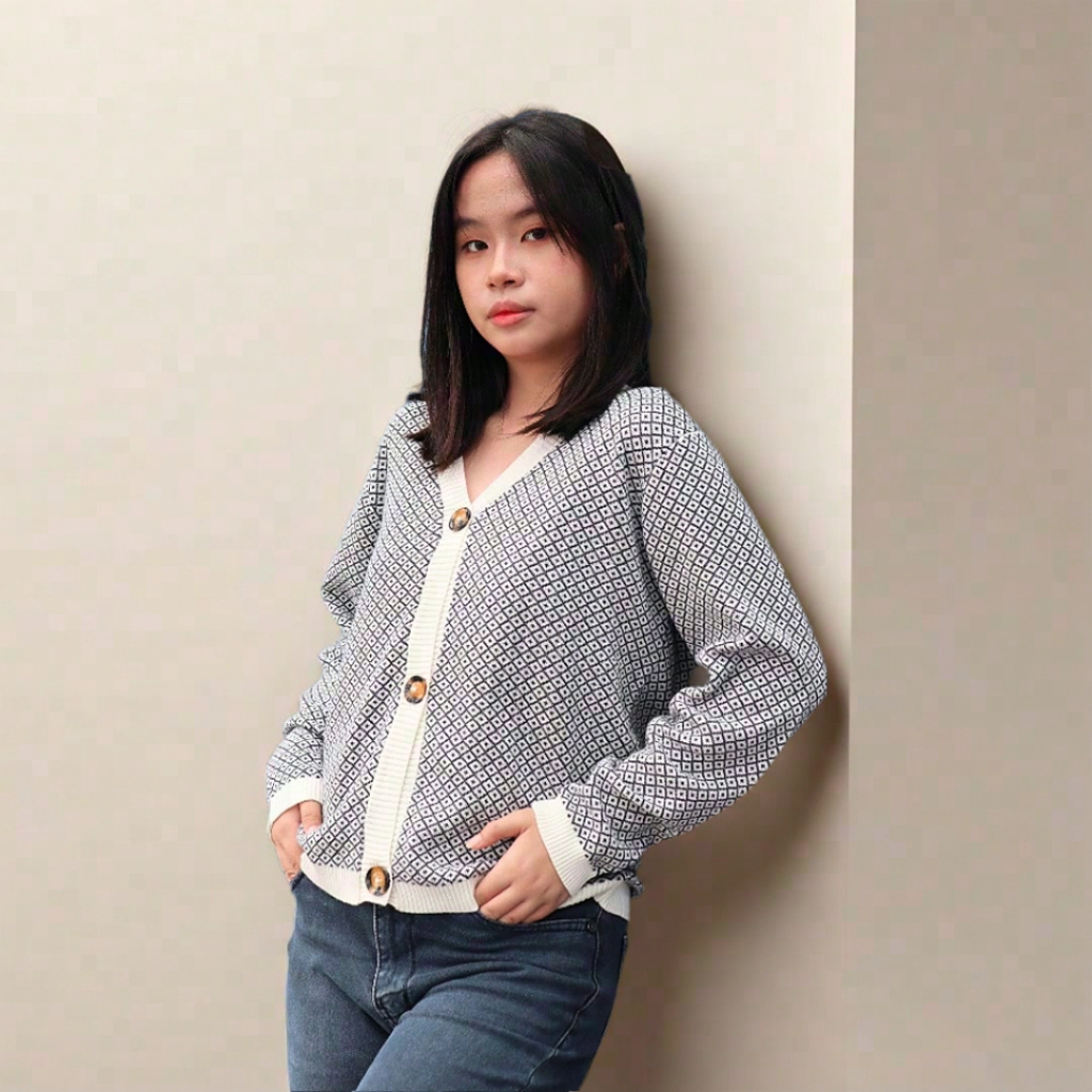 Slover - Hyena Cardigan - Korean Knit Cardigan - Sweater Korea - Rajut Premium