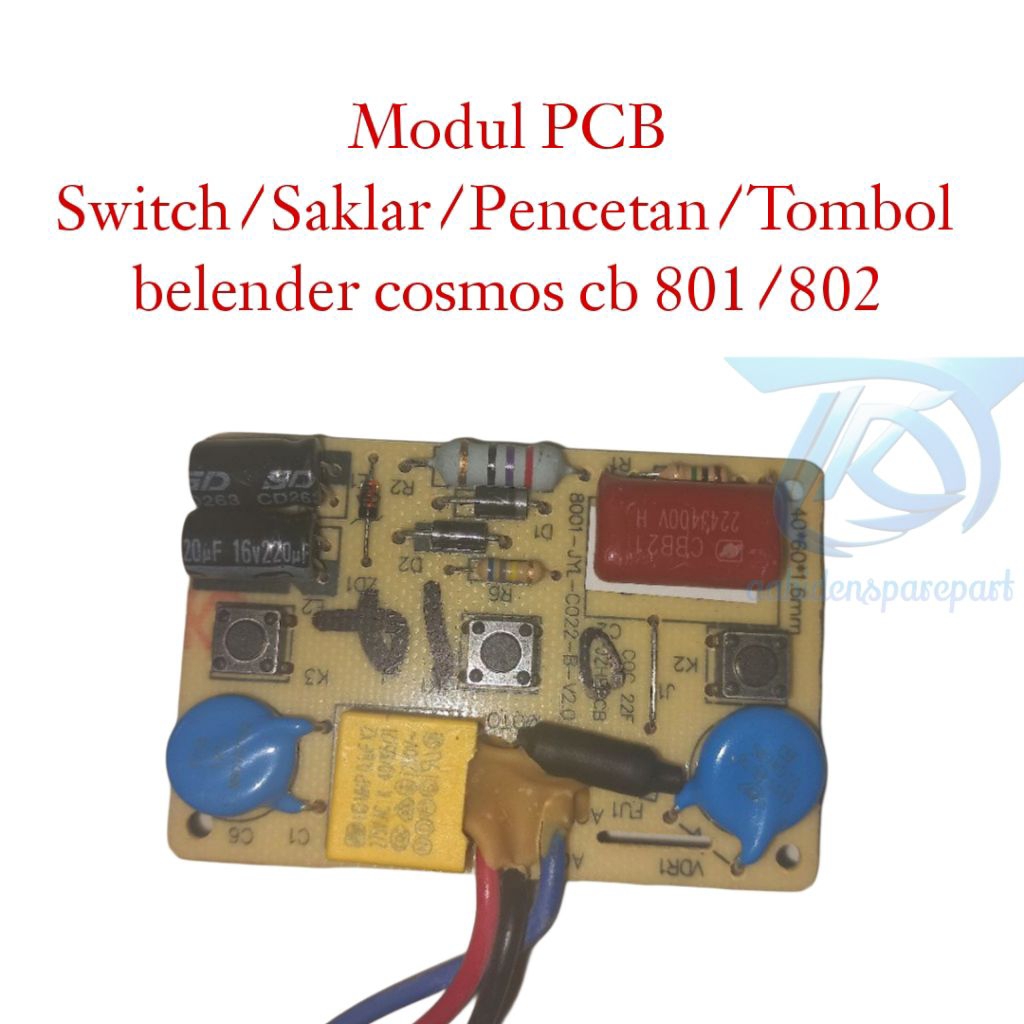 Modul PCB Switch/Saklar/Pencetan/Tombol belender cosmos cb 801/802