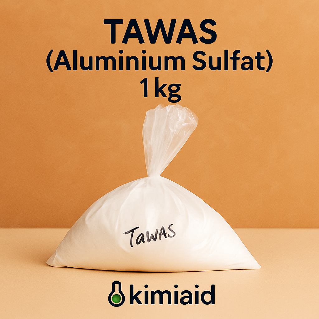Tawas Bubuk 1Kg Penjernih Air Kotor Sumur Kolam Deodorant Alami Penghilang Bau Badan Ketiak Kristal 