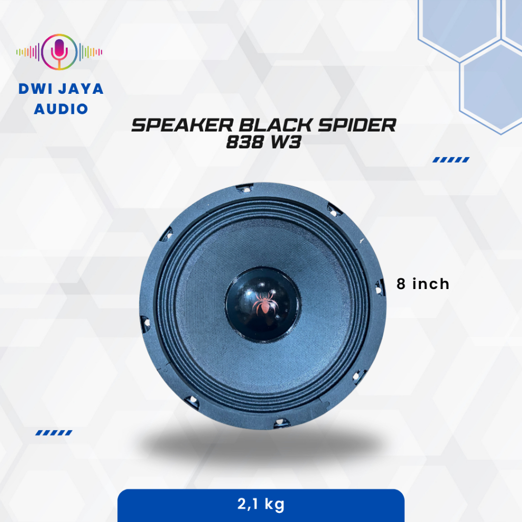Speaker Black Spider 838 W3 | Spiker 8 inch