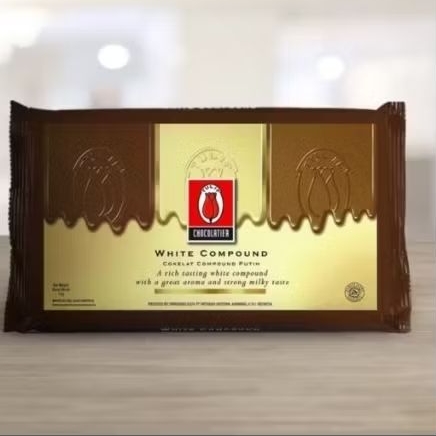 

TULIP WHITE CHOCOLATE COMPOUND 1 KG/COKLAT PUTIH
