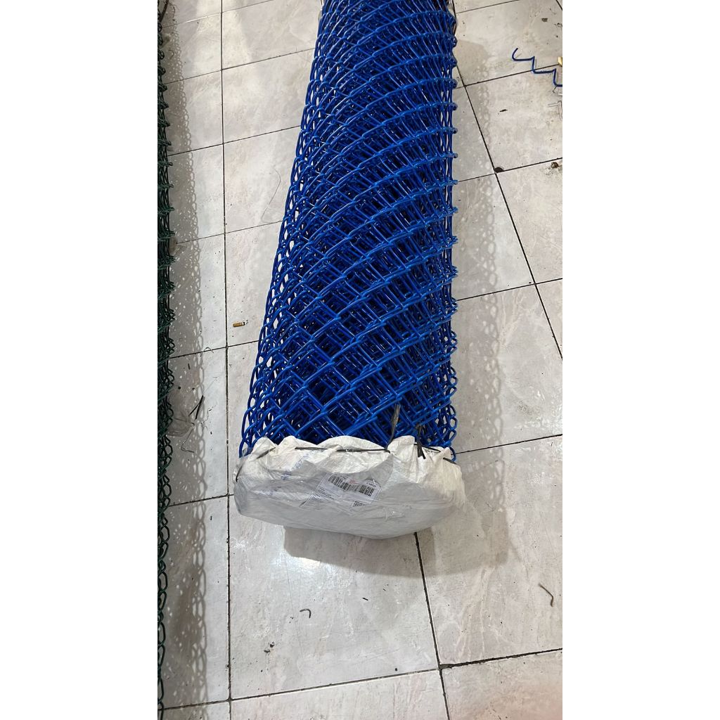 Pagar kawat besi harmonika PVC pagar kebun pagar lapangan tinggi 2 meter panjang 30 meter lubang 5 c