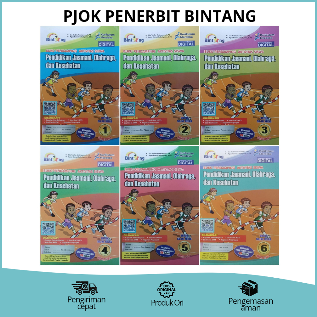 (READY) PJOK Bintang Kelas 1-6 SD SEMESTER 1 Edisi Terbaru