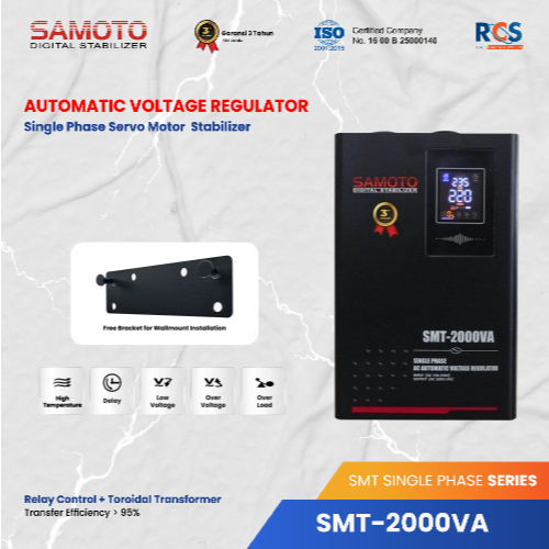 SAMOTO Stabilizer 2000VA Stavolt Single Phase Stavolt SMT2000VA Stabiliser SMT