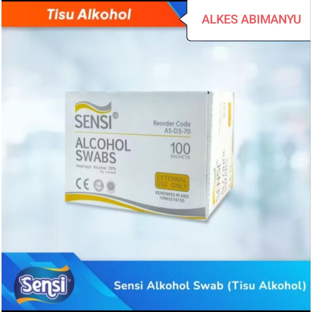 ALKOHOL SWAB SENSI_ ALCOHOL SWAB SENSI _ TISU ALKOHOL SWAB MEDIS