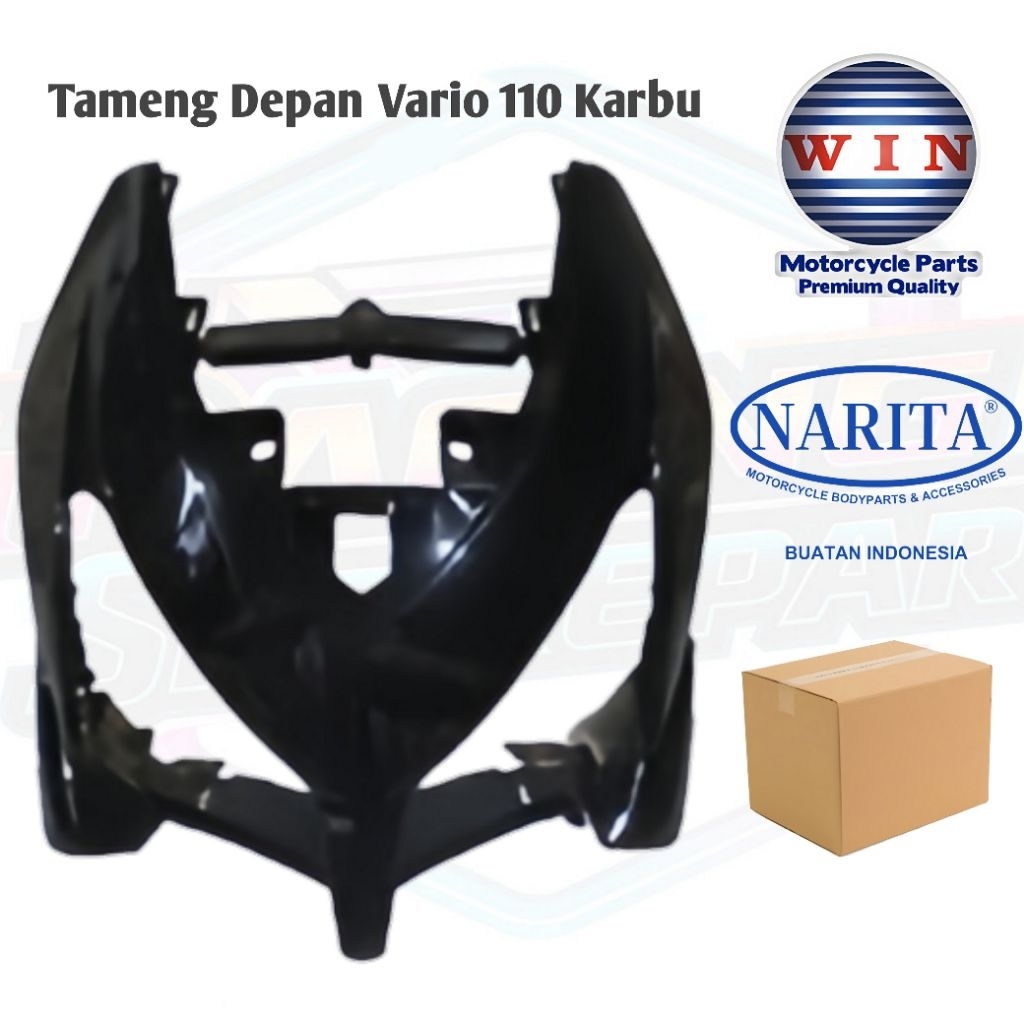 tameng depan vario 110 karbu hitam