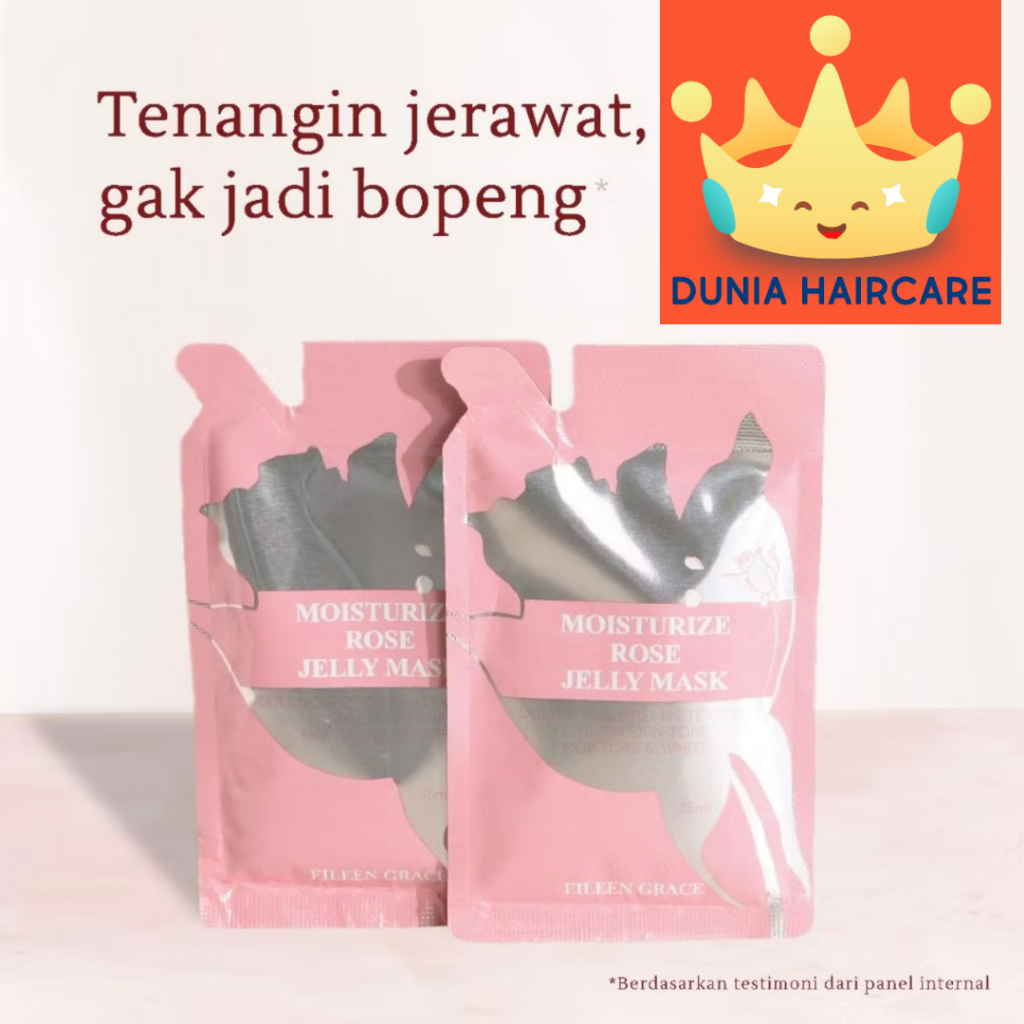 EILEEN GRACE - Moisturize ROSE JELLY Mask 35ml | Masker Wajah | Jerawat | Bruntus | Bopeng | Bekas J