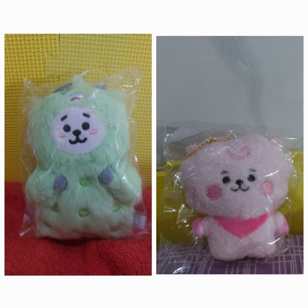 Bagcharm mascot BT21 RJ Tatton Pink and monster bt21 rj official