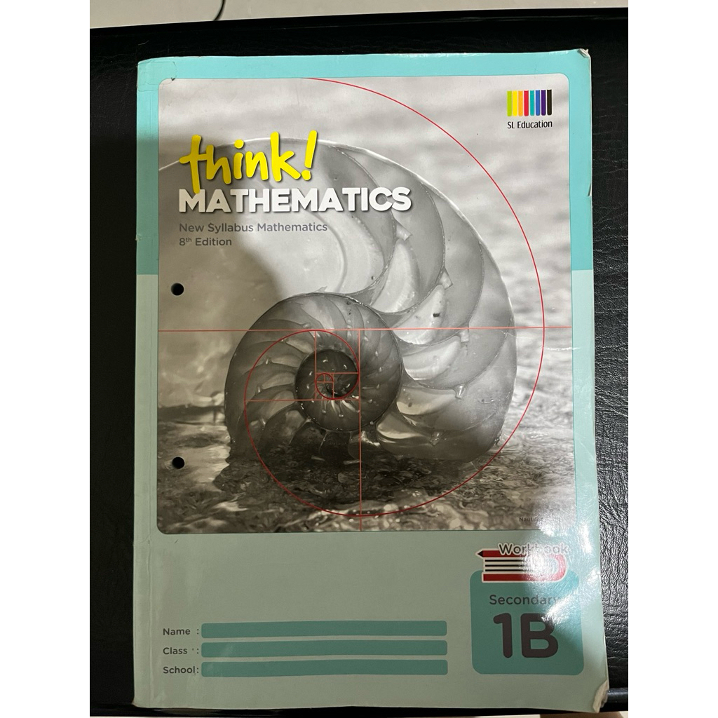 think mathematics 1b workbook preloved original