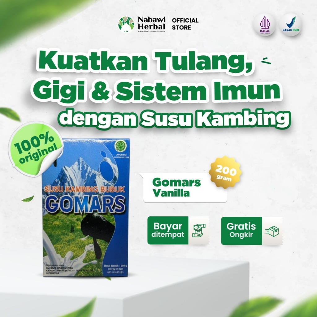 

GOMARS - Susu Kambing Bubuk Etawa 200gr