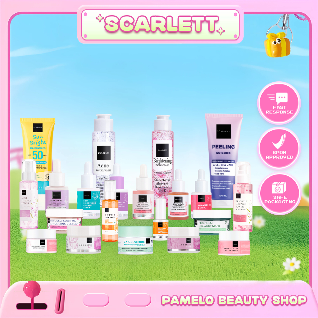 READY Scarlett Whitening Serum and Cream Series - Brightly | C-Power | Acne | Glowtening | Hyalu B5 