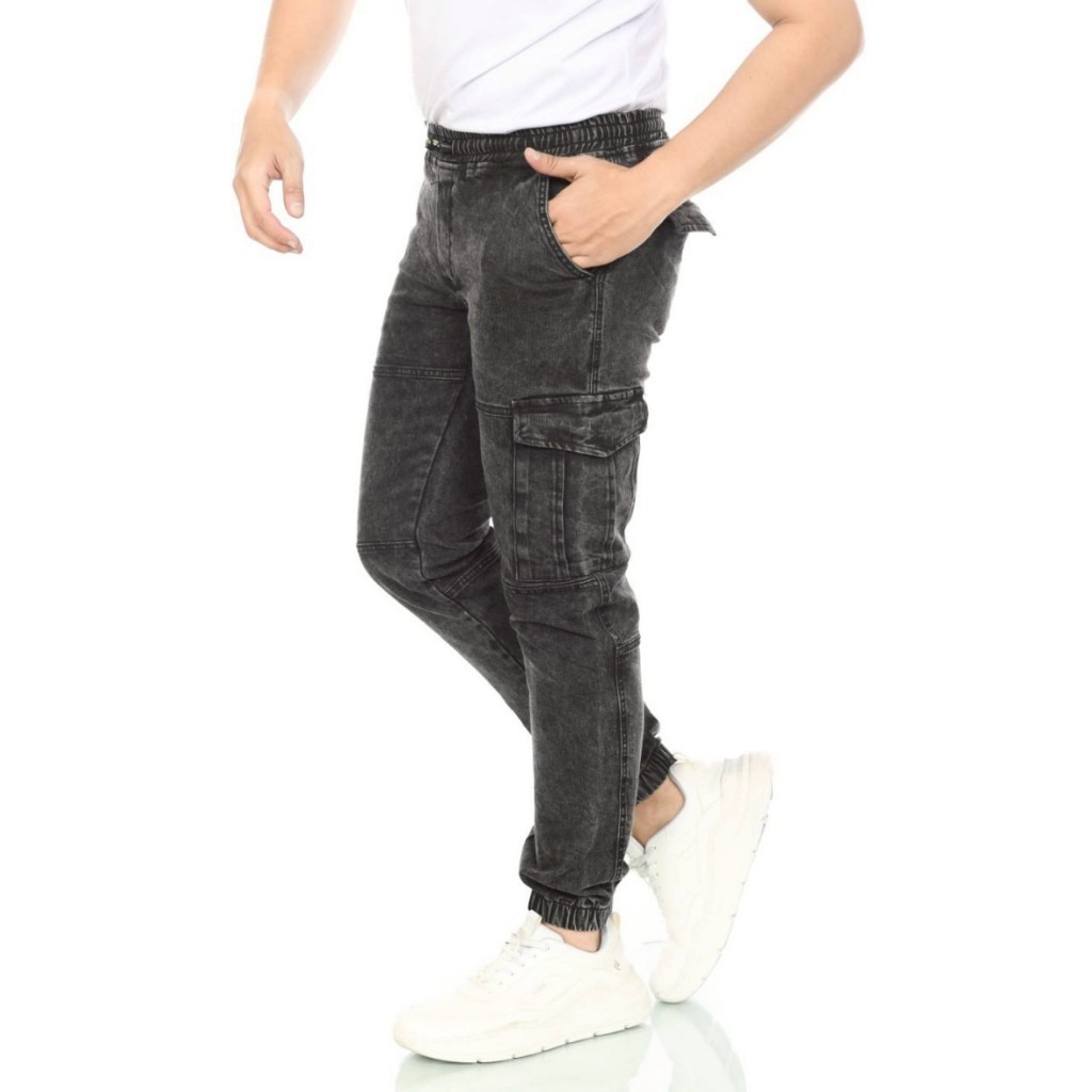 EFYP Celana Jogger Jeans Pria / Jogger Jeans Biker / Celana Panjang Pria