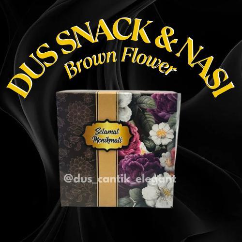 

Dus Snack Dan Nasi Motif Brown Flower
