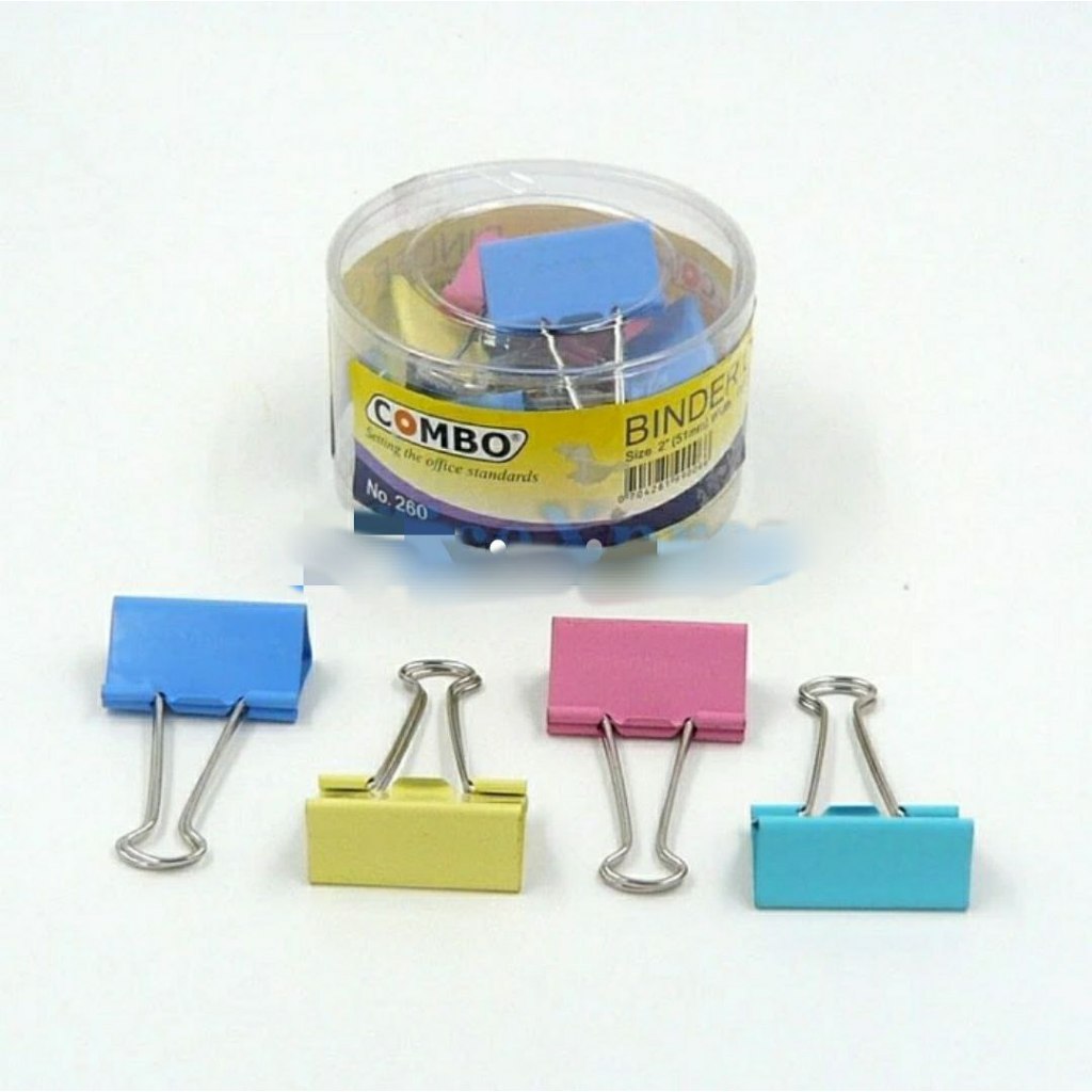 

Binder clip warna-warni Combo untuk menjepit lembar kertas atau dokumen file - Merah