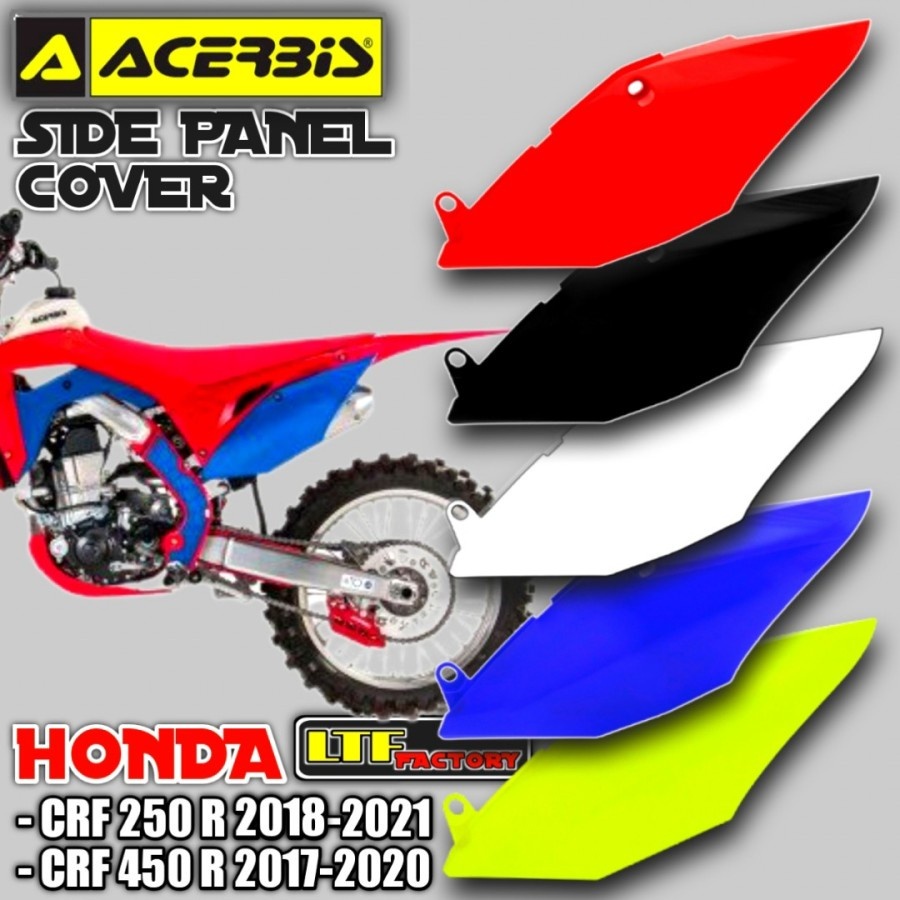 HONDA CR - CRF 250 300 450 R RX ENDURO 2017 2018 2019 2020 2021 - ACERBIS RIGHT LEFT SIDE PANEL COVE
