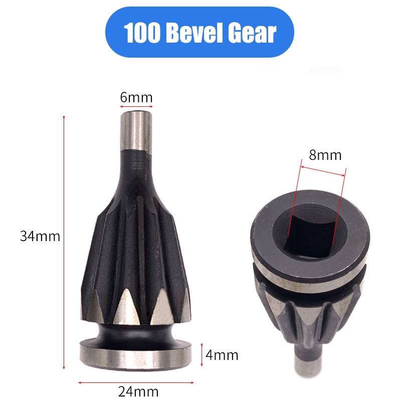 Wire Square Wrench Bevel Gear 100 125 Roda Gigi Bevel Perlengkapan Payung Chuck -