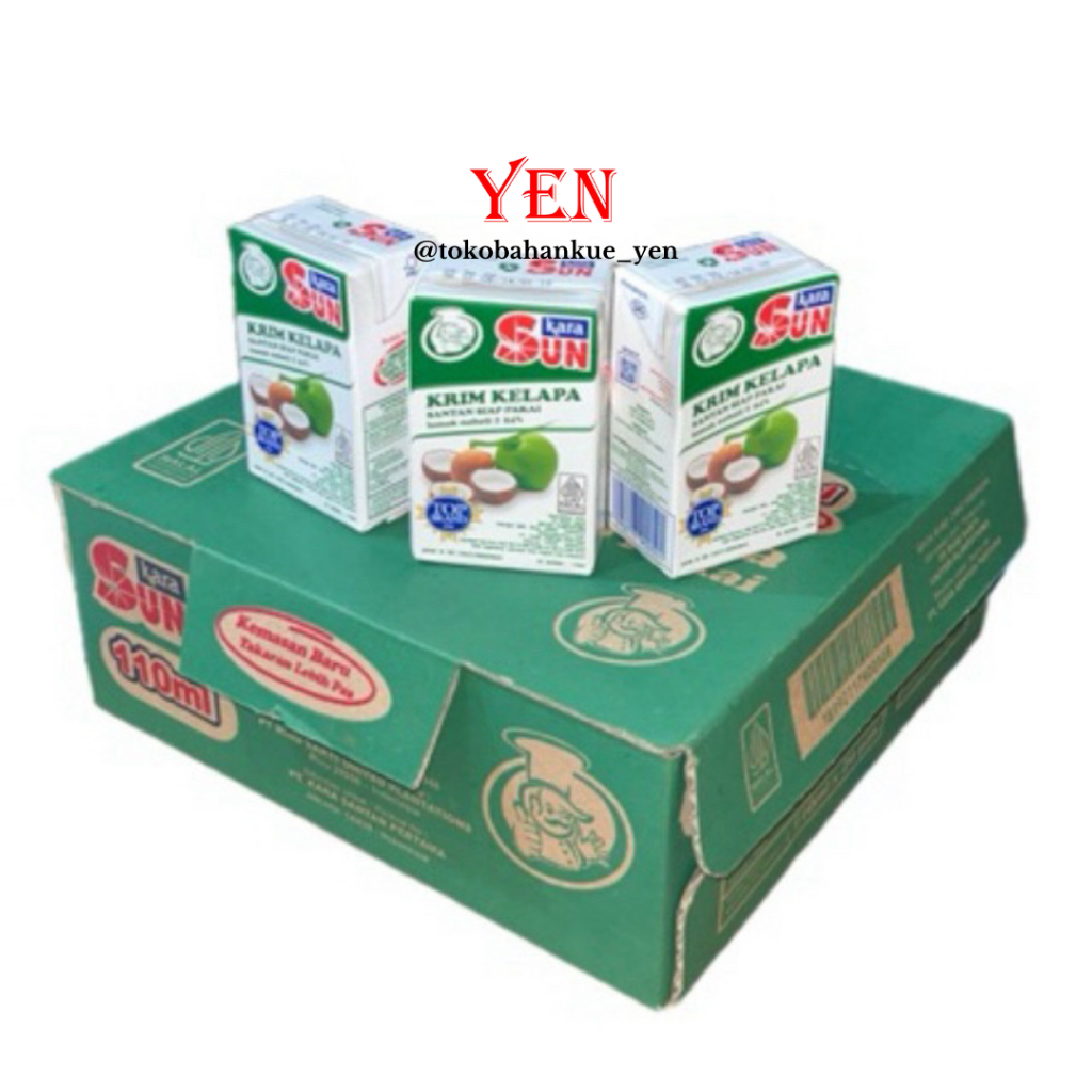

Sun Kara Santan Kelapa Cair Siap Pakai isi 24 pcs x 110 ml (1 karton)