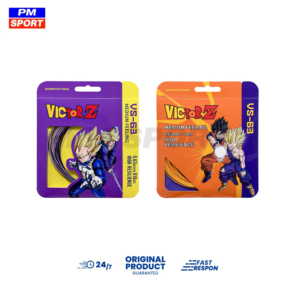 SENAR RAKET BADMINTON STRING VICTOR DRAGON BALL VS 63 DBZ VS 63DBZ VS-63DBZ NEW LIMITED EDITION ORIG