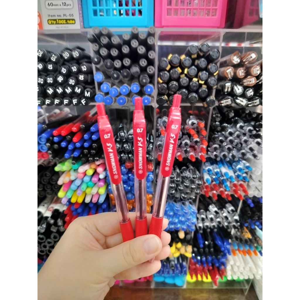 

Pena Snowman V5 Merah (perpcs)