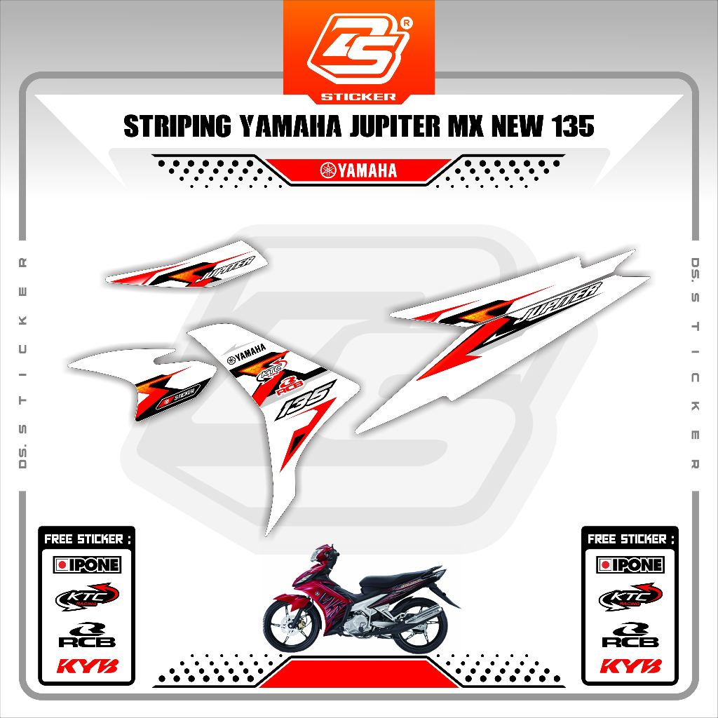 Striping Jupiter MX 135 New Stiker MX New 135 5 Speed DS070725 DS STIKER