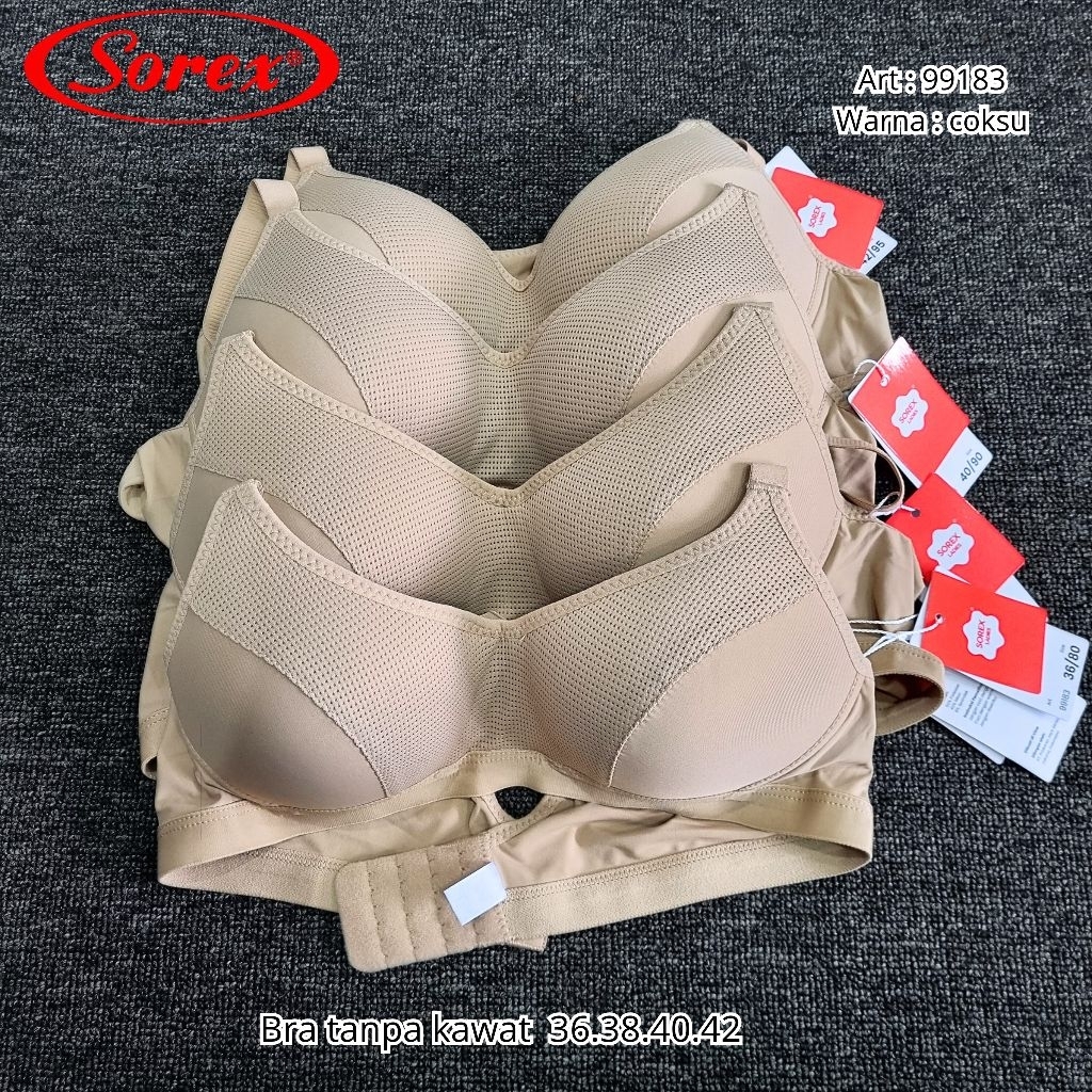 SOREX bra tanpa kawat kait 3 | BH 99183