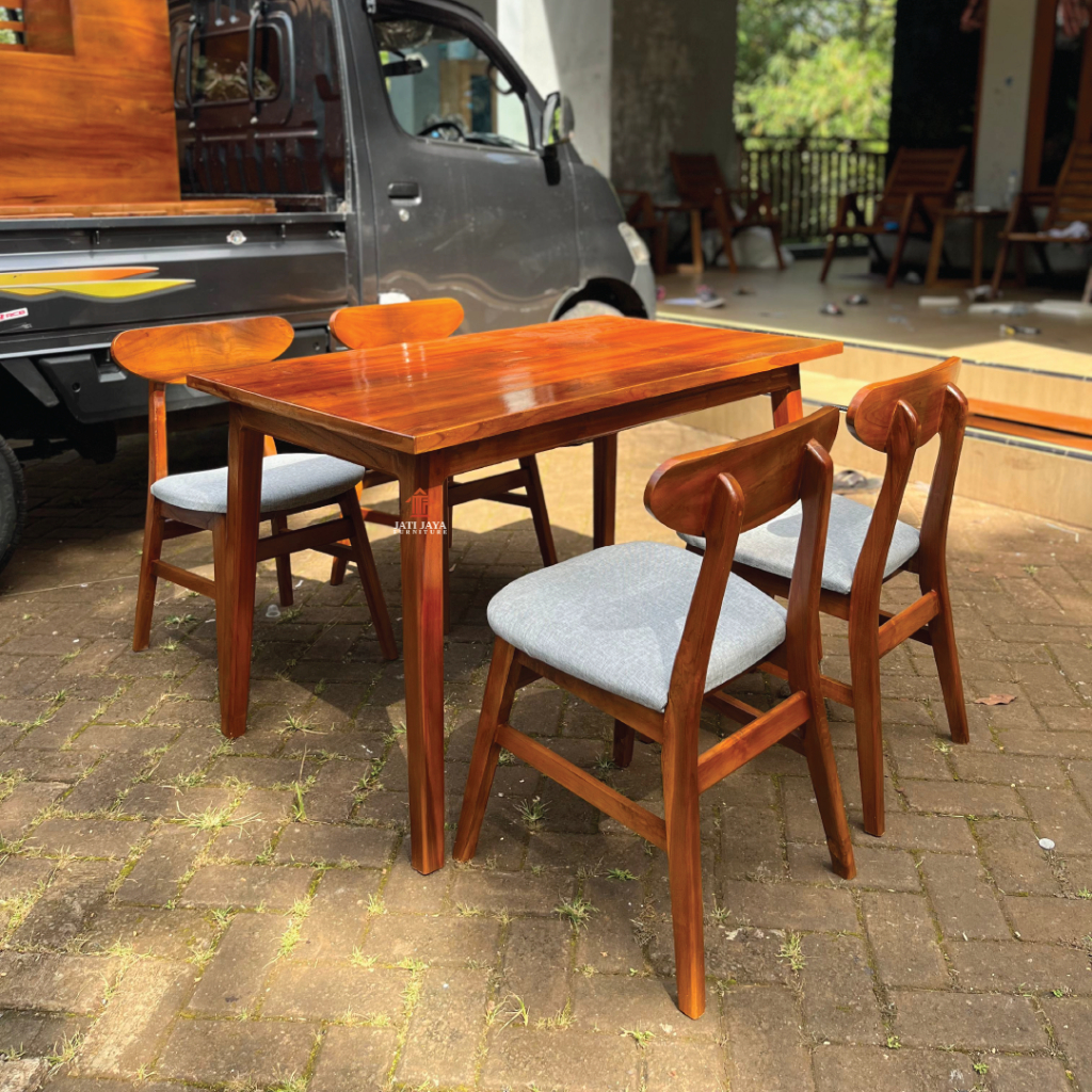Set Meja Kursi Makan / Meja Kursi Kafe Warung Makan