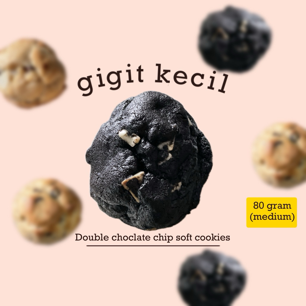 

Double chocolate chip cookie / soft cookies jumbo