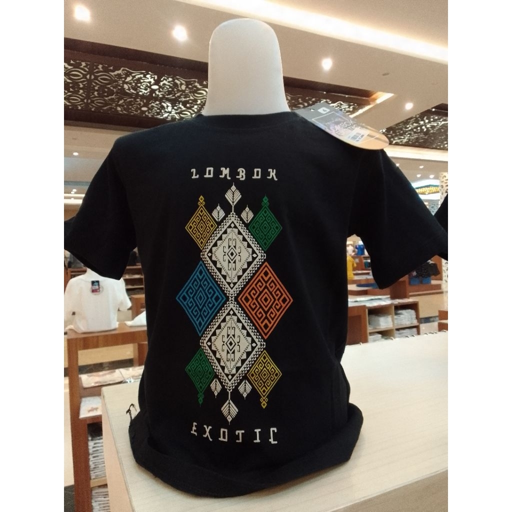 Kaos anak lombok exotic- etnik hitam