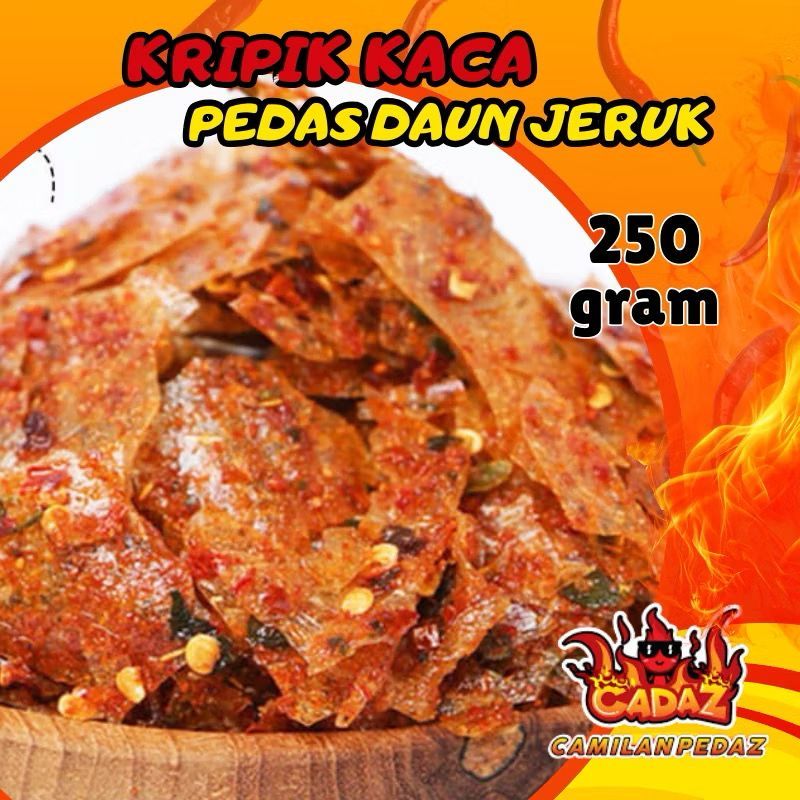 

KRIPIK KACA PEDAS DAUN 250 GRAM JERUK BY CEDAZZ SNACK