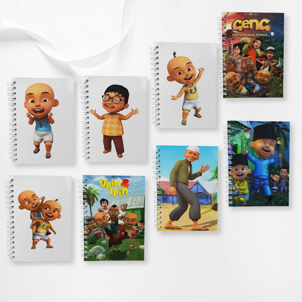 

Note Book Spiral Large (10 cm X 14 cm) Edisi Upin Ipin / Notebook A6 Custom / Seminar Kit Surabaya