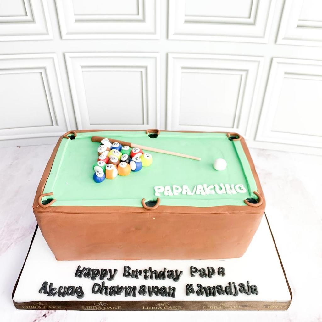 

Kue Ulang Tahun/Birthday Cake/Kue Ultah Tema Billiard/Kue Birthday Jakarta/Billiard Cake