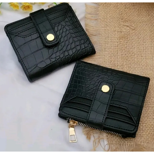 Dompet Kartu Wanita Dompet Lipat Cewek Original | Genie Wallet Dompe Perempuan  Mini Women Wallet PU
