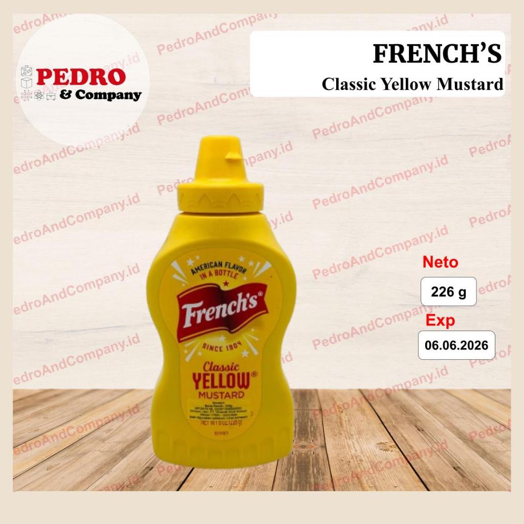 

Frenchs Classic Yellow Mustard 226 gram saus mustard french