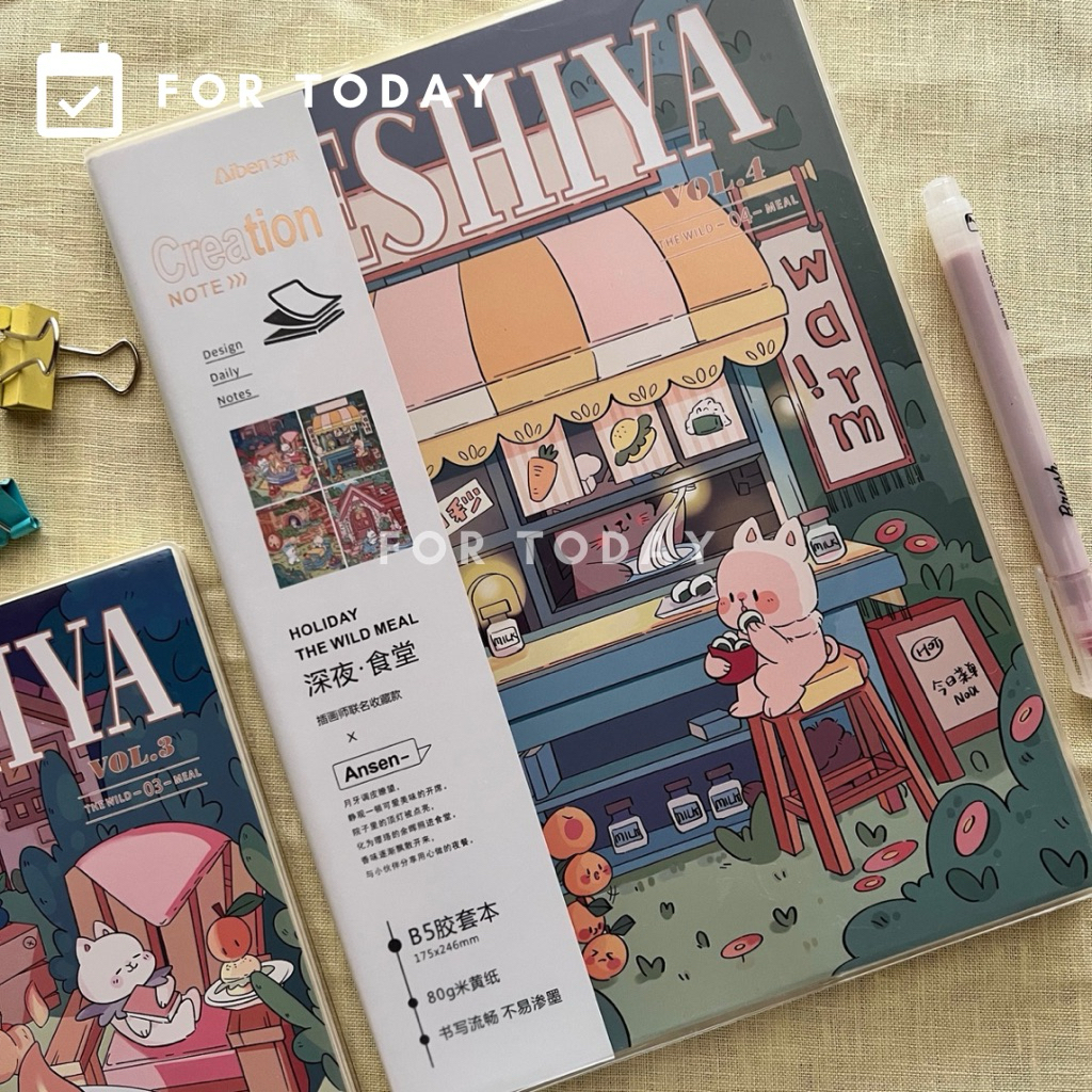 

Buku Tulis Notebook MESHIYA Buku Jurnal Karakter Kartun size A5