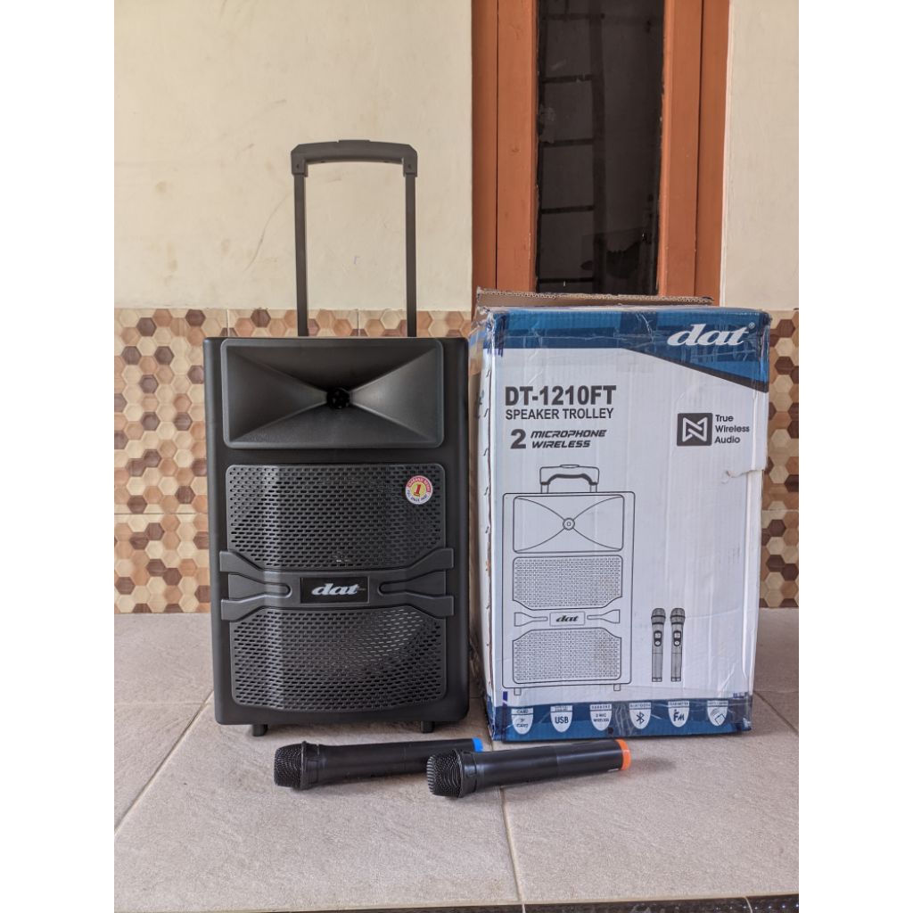 DAT DT 1210FT SPEAKER AKTIF WIRELESS 12 INCH PORTABLE DAT DT1201FT