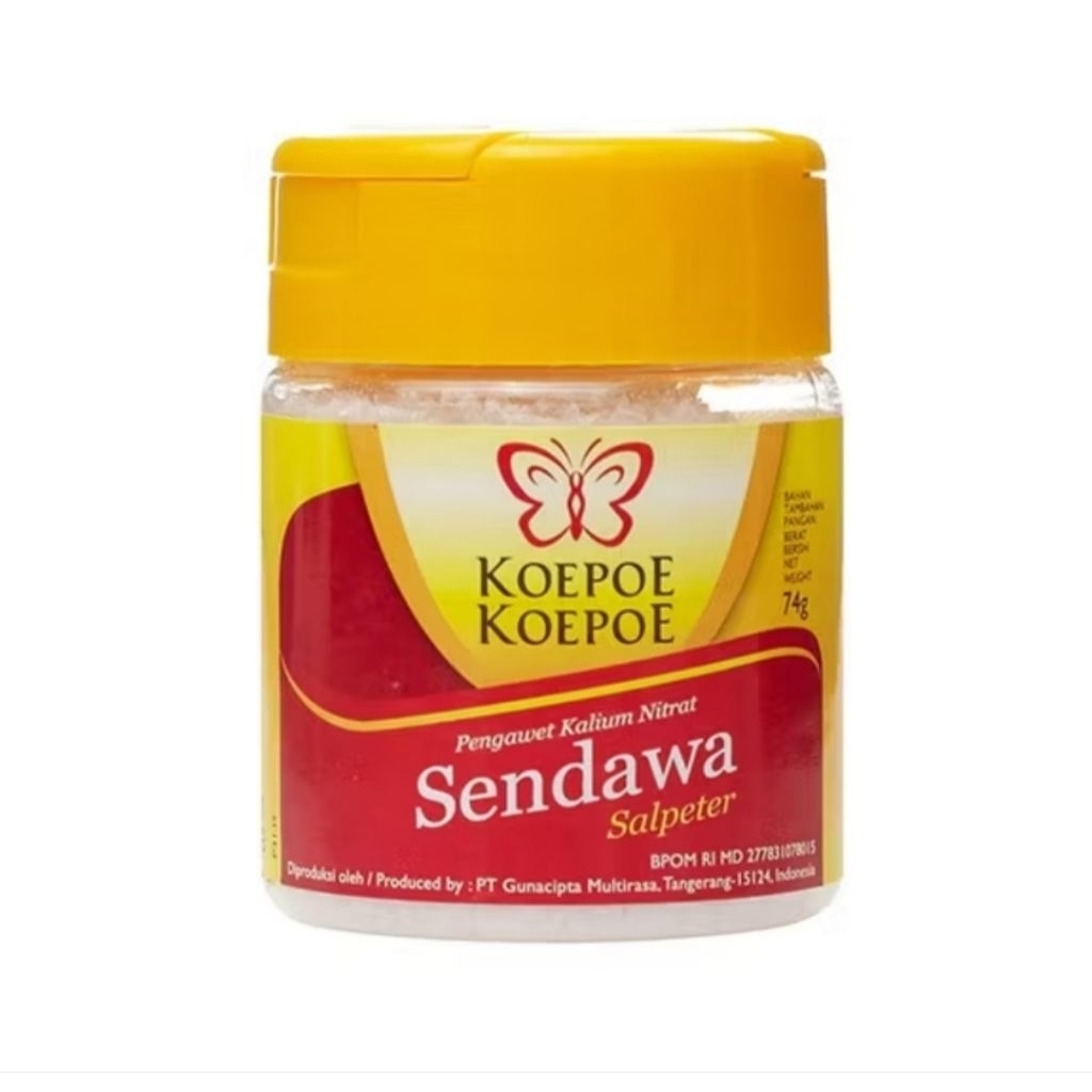 

Koepoe Koepoe Sendawa Saltpeter 74Gr/Pengawet Kalium Nitrat