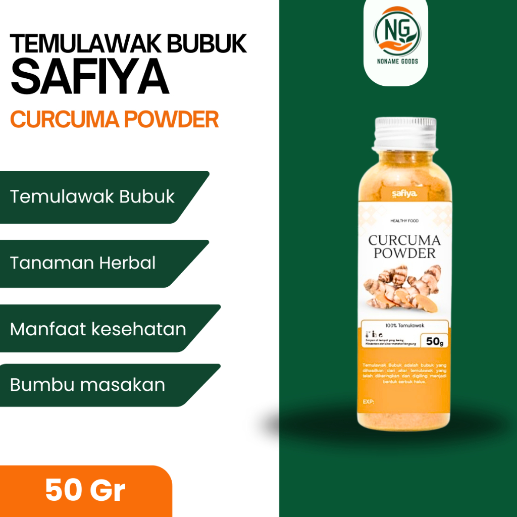 

TEMULAWAK BUBUK SAFIYA 50 GRAM BUMBU DAPUR