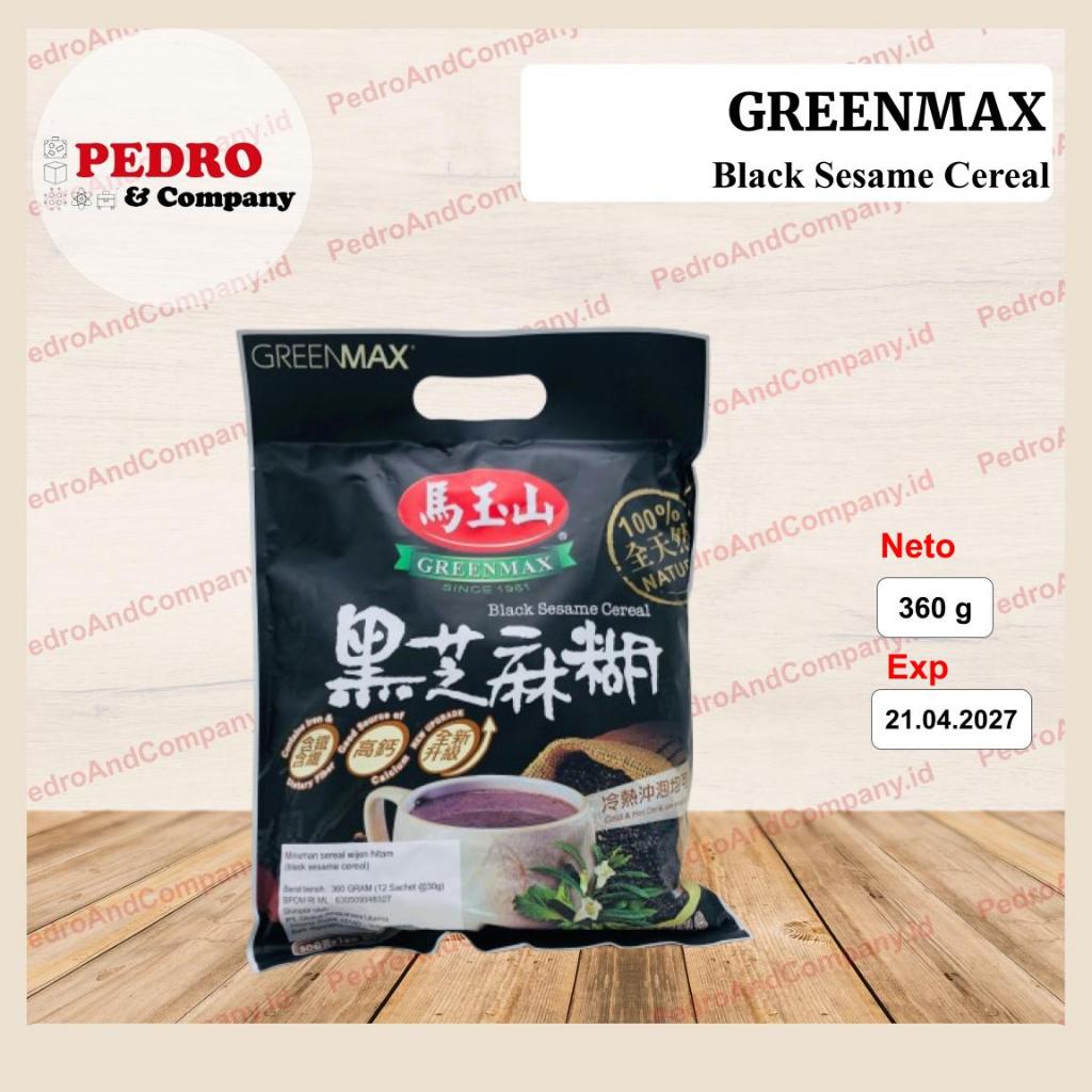 

Greenmax Black Sesame Cereal 360 gram isi 12 sachet sereal minuman