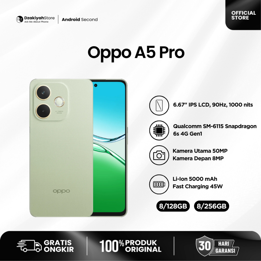 OPPO A5 PRO SECOND FULLSET LIKE NEW