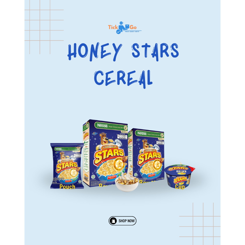 

Nestle Honey Stars Cereal Pouch & Cup