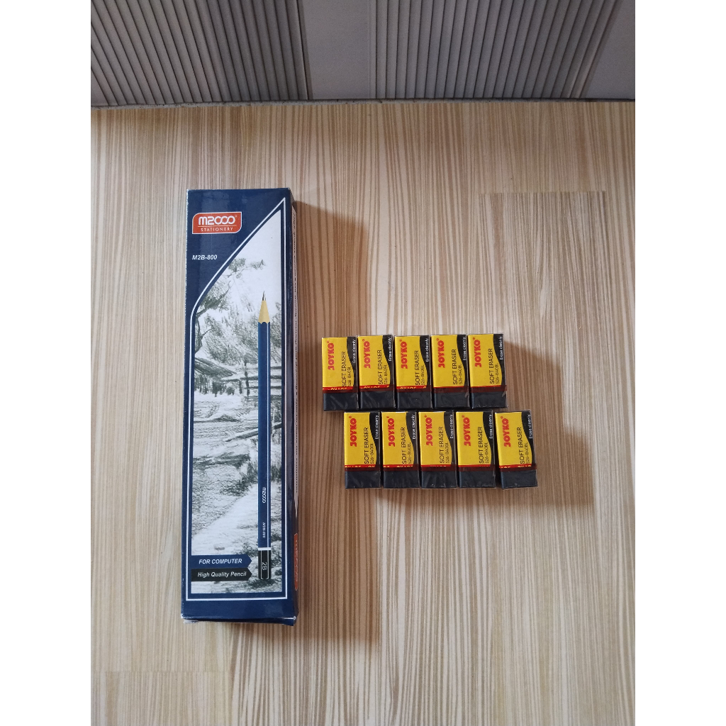 

BISA COD PENSIL M2000 1 PACK [12PCS] + PENGHAPUS JOYKJO 10 PCS