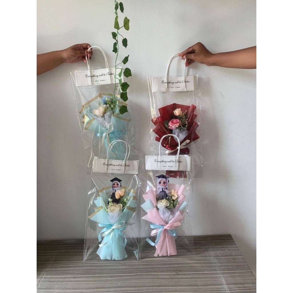 mini buket | buket bunga artificial kecil