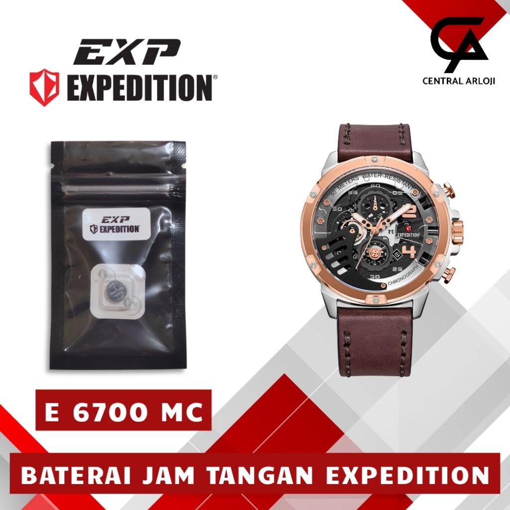 Baterai Jam Tangan Expedition E 6700 MC Original