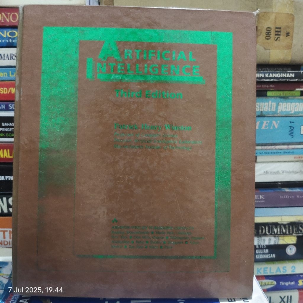 BUKU ARTIFICIAL INTELLIGENCE THIRD EDITION BY PATRICK HENRY WINSTON ORIGINAL