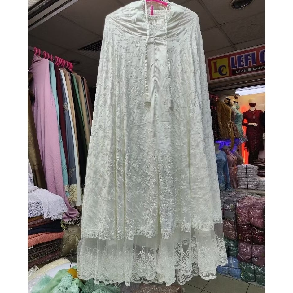 Mukena Mewah Dewasa Premium Sutra Paris Asli // MUKENA Sutra paris original Renda premium