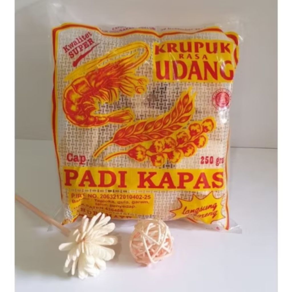 

Kerupuk Udang Kancing Padi Kapas 250gr